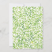 春の花園の蝶 招待状 (裏面)