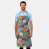 春の花園 エプロン (着用した状態)