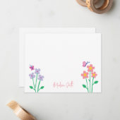 春の花園　オリジナルグリーティングカード ノートカード (正面/裏面インサイチュ)