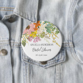 春の花園 ブライダルシャワーの紙コースター 缶バッジ (インサイチュ)