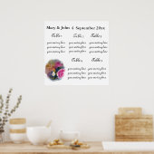 春の花座席表 ポスター (キッチン)