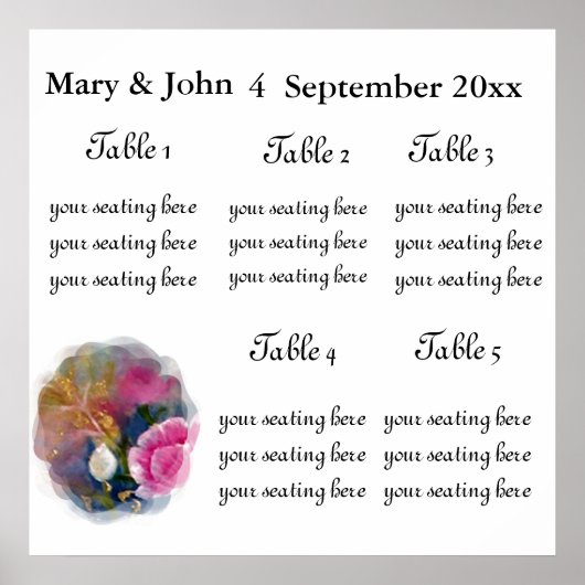 春の花座席表 ポスター (正面)