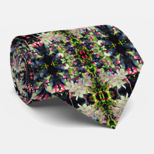 春の花弁の抽象芸術パターン ネクタイ