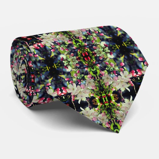 春の花弁の抽象芸術パターン ネクタイ (ロール)
