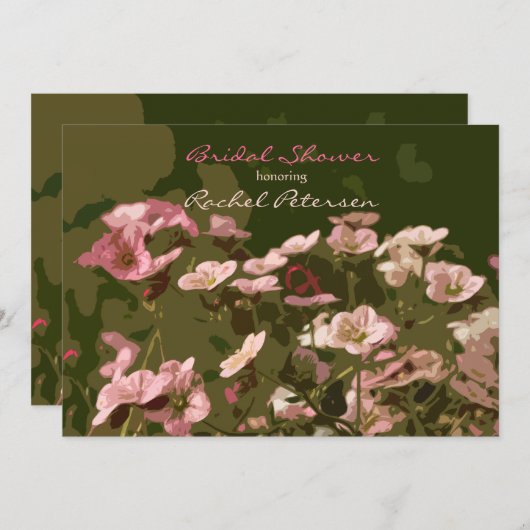 春の花招待状 招待状 (正面/裏面)