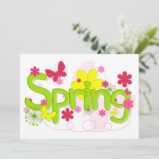 春の花招待状 招待状 (スタンド正面)