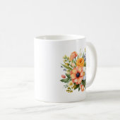春の花束のクリップアート-92390 コーヒーマグカップ (正面右)