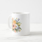 春の花束のクリップアート-92390 コーヒーマグカップ (正面左)