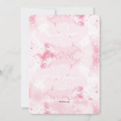 春の花束を飾ったじょうろのランチョン招待状 招待状 (裏面)