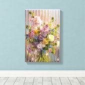 春の花束ポスター キャンバスプリント (インサイチュ (ウッドフロア))