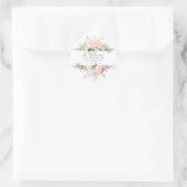 春の花束宛名ラベルシール ラウンドシール (バッグ)