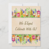 春の花束挙式お祝いカード 招待状 (正面)