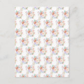 春の花束 ウェディング 宿泊施設カード エンクロージャーカード (裏面)