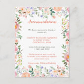 春の花束 ウェディング 宿泊施設カード エンクロージャーカード (正面)
