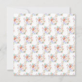 春の花束 ウェディング 招待状 (裏面)