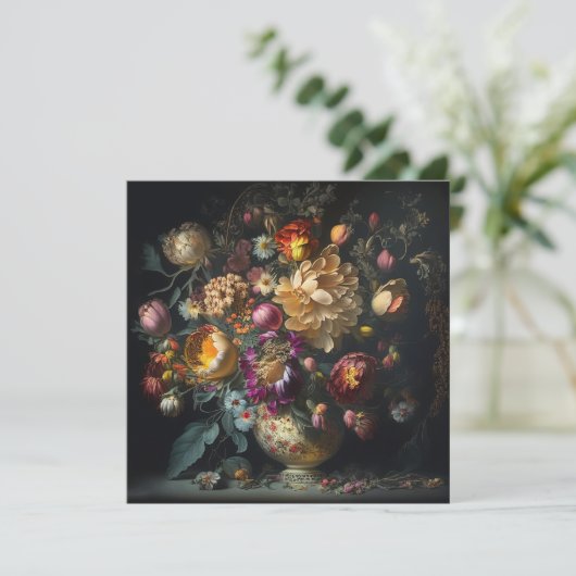 春の花束 ウェディング 招待状 (スタンド正面)