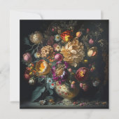 春の花束 ウェディング 招待状 (正面)