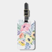 春の花束 | オリジナルテキストのスーツケースタグ ラゲッジタグ (正面縦)