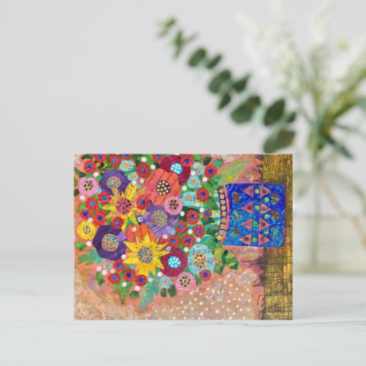 春の花束 ポストカード (スタンド正面)