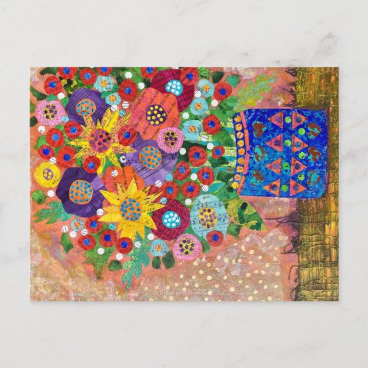 春の花束 ポストカード (正面)