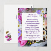 春の花束 感謝の気持ちを友に ポストカード (正面/裏面)