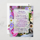 春の花束 感謝の気持ちを友に ポストカード (正面/裏面)