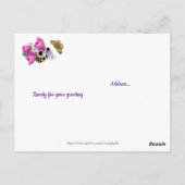 春の花束 感謝の気持ちを友に ポストカード (裏面)