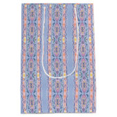 春の花柄ストライプ ミディアムペーパーバッグ (裏面)