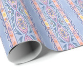 春の花柄ストライプ ラッピングペーパー (ロールコーナー)