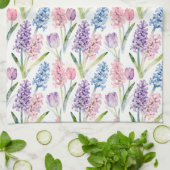 春の花柄 キッチンタオル (折り畳み)