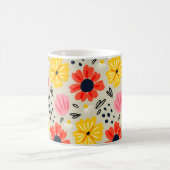 春の花柄 コーヒーマグカップ (中央)