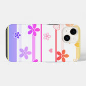 春の花柄 iPhoneケース (裏面横)