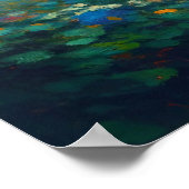 春の花植物園印象派 ポスター (角)