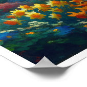 春の花植物園印象派 ポスター (角)