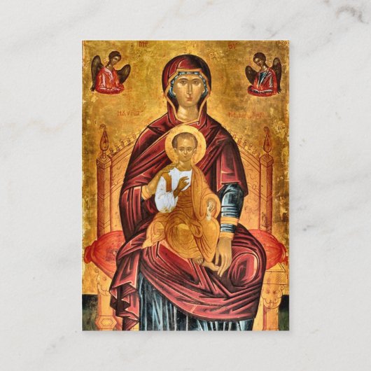 春の花正式妊娠祈りの言葉カード プレイスカード (裏面)