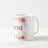 春の花母の日ホワイトマグカップ コーヒーマグカップ (正面右)