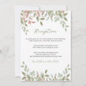 春の花水彩ピンク結婚ズ 招待状 (裏面)