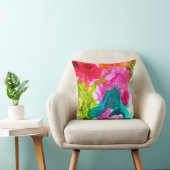 春の花水彩抽象芸術フローラアート クッション (椅子)