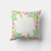 春の花水彩 クッション (裏面)