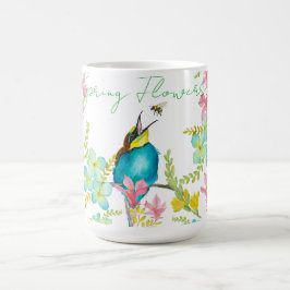 春の花水彩 コーヒーマグカップ