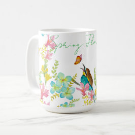 春の花水彩 コーヒーマグカップ