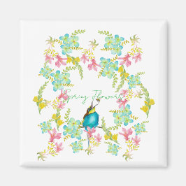 春の花水彩 マグネット