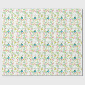 春の花水彩 ラッピングペーパー (フラット)