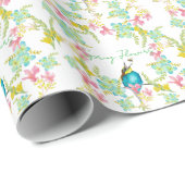 春の花水彩 ラッピングペーパー (ロールコーナー)