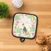 春の花水彩 鍋敷き (トップダウン)