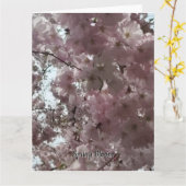 春の花盛り カード (黄色い花)