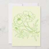 春の花結婚のフローラ結婚式 招待状 (裏面)