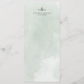 春の花結婚チューリップのメニュー メニュー (裏面)