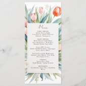 春の花結婚チューリップのメニュー メニュー (正面)