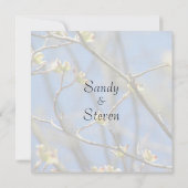 春の花結婚式招待状 招待状 (裏面)